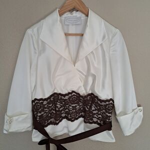 Women's Alfred Angelo Modern Bridal Tailored Top Size Large
